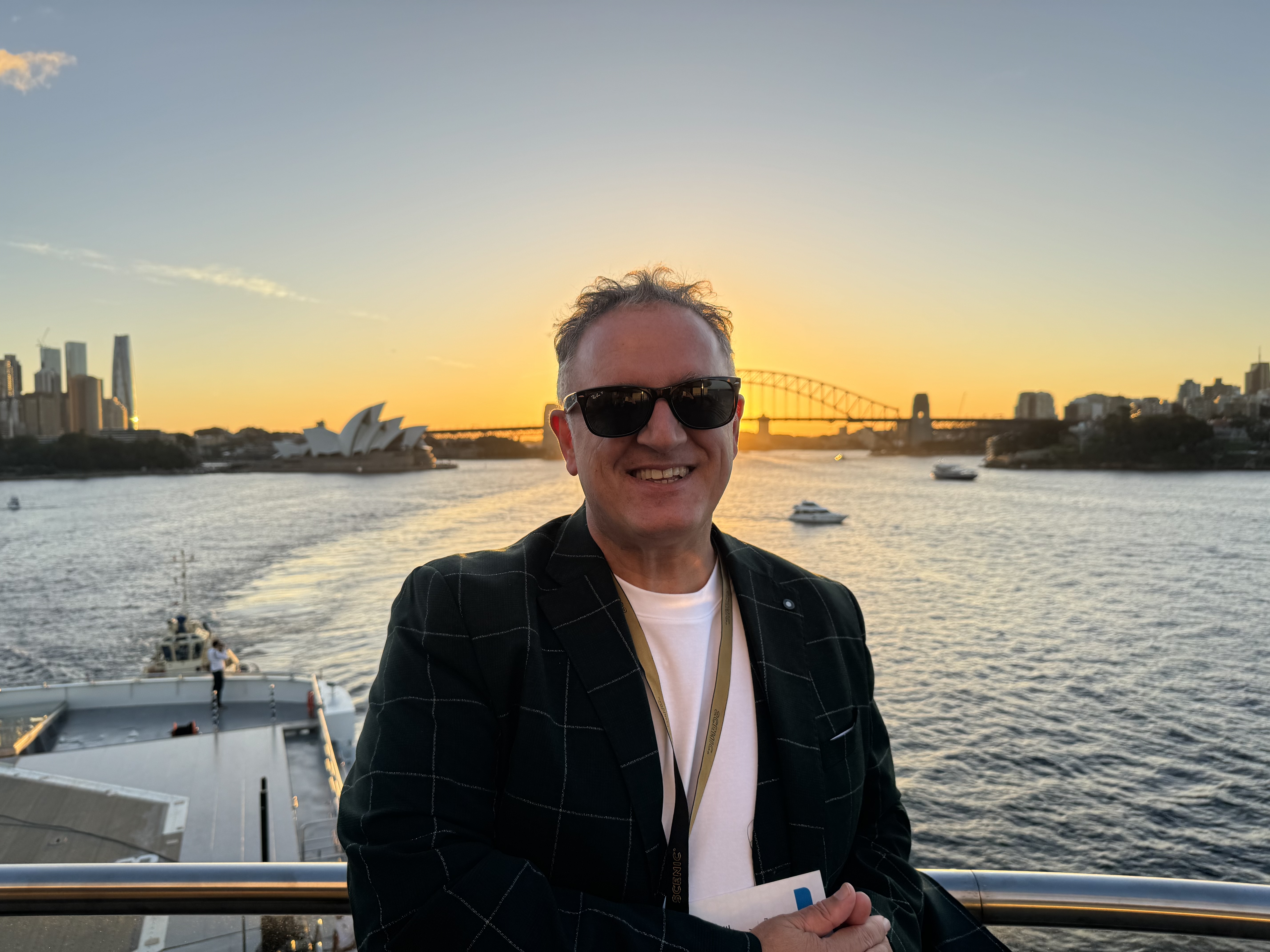 Stephen Foenander, Director of Foenander Entertainment, at a live event